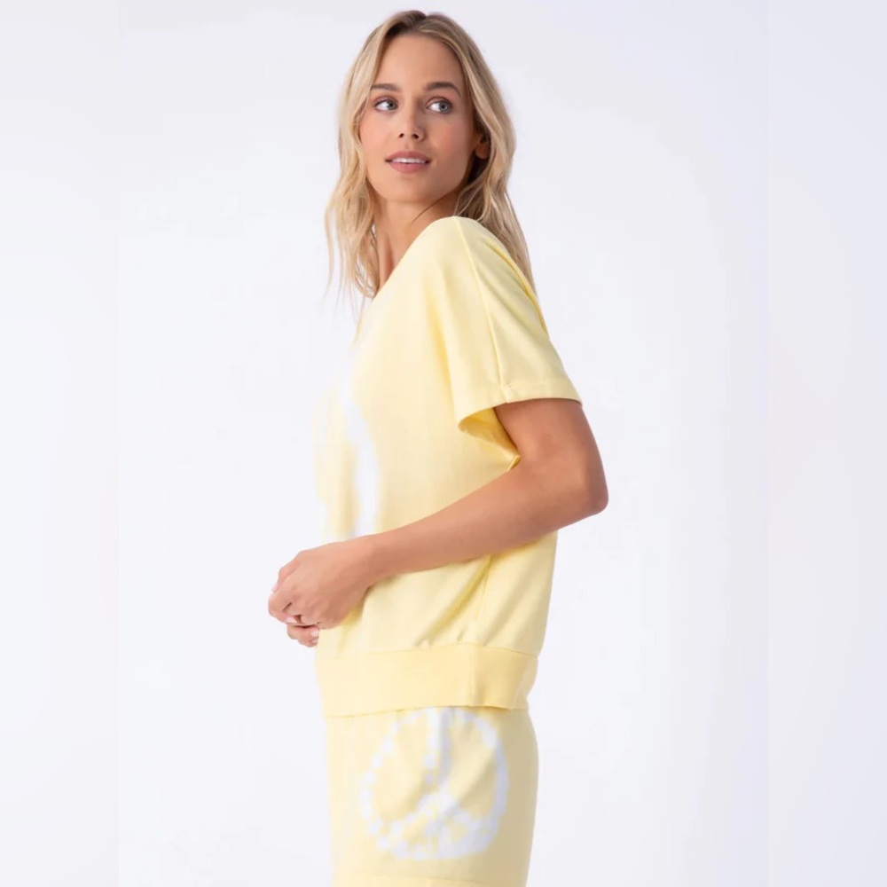 NWT PJ SALVAGE Ride or Dye Lounge Set - Yellow Lemon - Size Medium